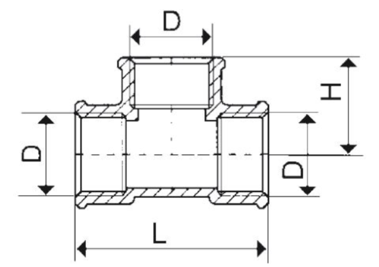 TRÓJNIK NAKRĘTNY 3/4"