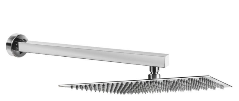 RAMIĘ NATRYSKU Z MOCOWANIEM ŚCIENNYM KWADRAT 1/2" 40 cm