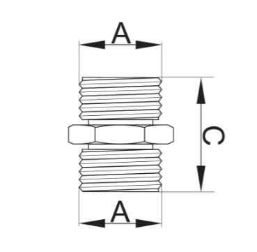 NYPEL 1/2" CHROM