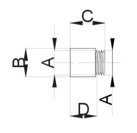 PRZEDŁUŻKA CHROMOWANA 1/2" 20 mm