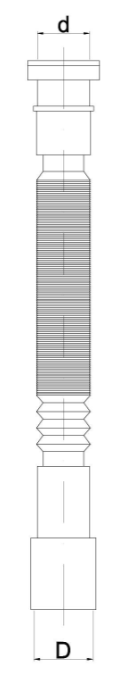 SYFON ELASTYCZNY UNIWERSALNY 6/4"