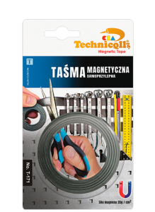 TAŚMA MAGNETYCZNA SAMOPRZYLEPNA TECHNICQLL 20 mm x 1m