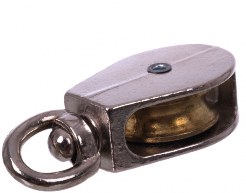 BLOCZEK POJEDYŃCZY ROLKA METAL NIKLOWANY 1/2"