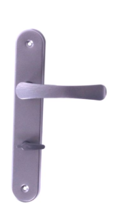 Klamka do drzwi srebrna 72 mm - WC NAJDER