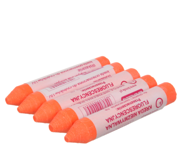 KREDA TECHNICZNA FLUORESCENCYJNA A4 POMARAŃCZOWA - 5 szt.