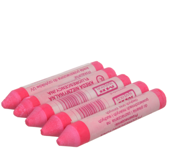 KREDA TECHNICZNA FLUORESCENCYJNA A4 RÓŻOWA- 5 szt.