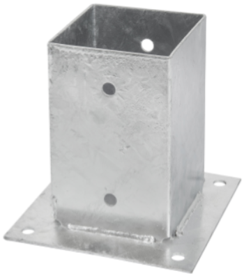 PODSTAWA SŁUPA PRZYKRĘCANA 70x150 mm