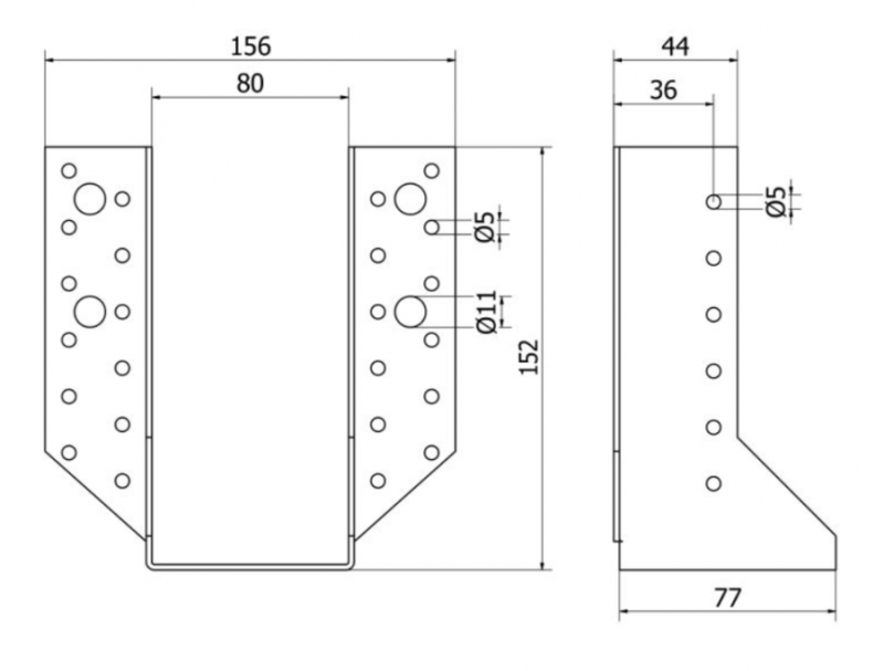 WSPORNIKI BELKI U 150 x 80