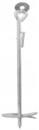 KOTWA WKRĘCANA DO ZIEMI 470x100 mm