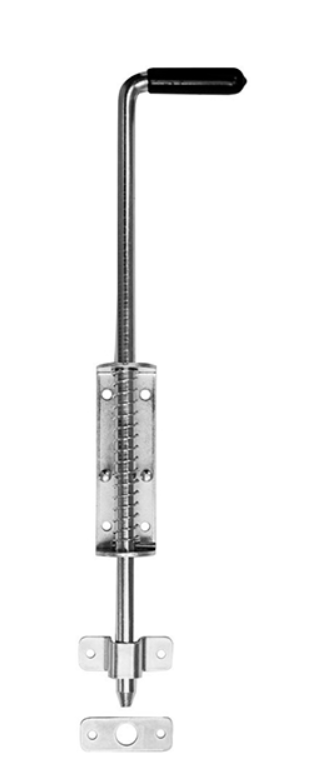 ZASUWA SPRĘŻYNOWA RYGIEL 420 mm / PODSTAWA 64 mm
