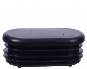 Zaślepka do profili wewnętrzna LDPE 15x30 mm czarna owalna