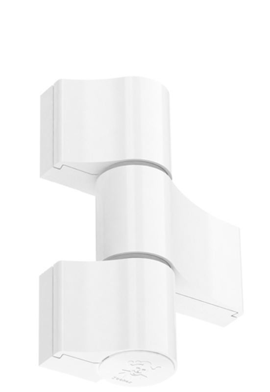 ZAWIAS DRZWIOWY JOCKER DO ALUMINIUM TRZYSKRZYDŁOWY 160 kg 67 mm BIAŁY