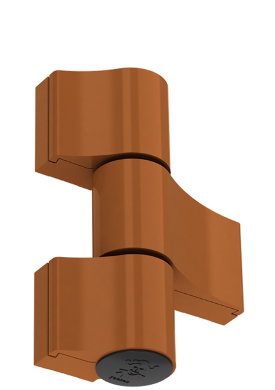 ZAWIAS DRZWIOWY JOCKER DO ALUMINIUM TRZYSKRZYDŁOWY 160 kg 67 mm ZŁOTY DĄB