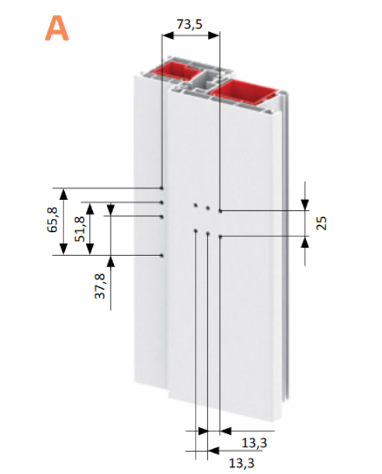 ZAWIAS DRZWIOWY JOCKER DO PCV 120 kg 17.5 mm CZARNY MAT