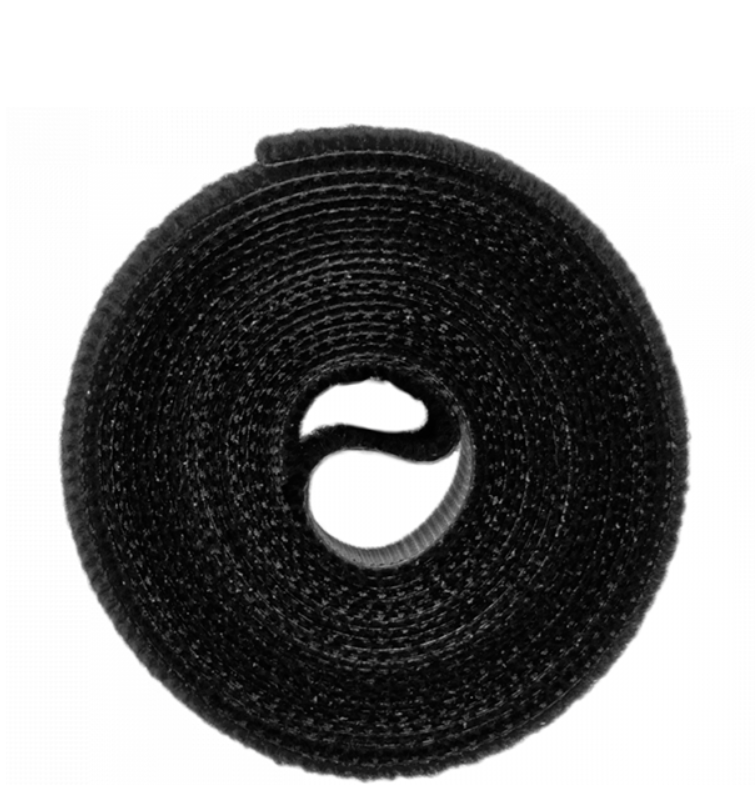 OPASKA WIELOFUNKCYJNA RZEP 12 mm CZARNA / ROLKA 2 m
