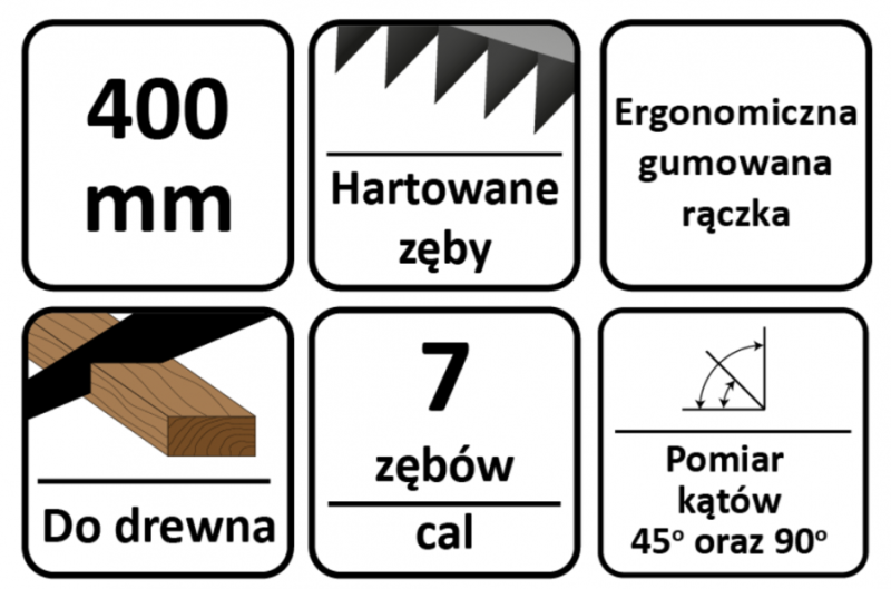 PIŁA PŁATNICA DO DREWNA 400 mm B1931