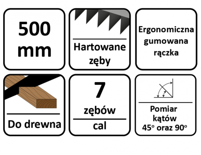 PIŁA PŁATNICA DO DREWNA 500 mm B1932