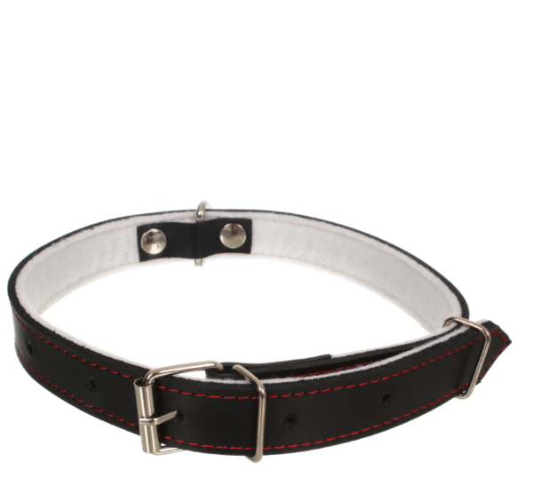 OBROŻA SKÓRZANA CZARNA 13 x 400 mm