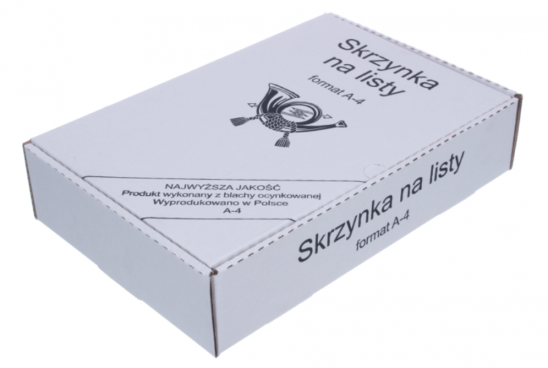 SKRZYNKA NA LISTY A4 NIERDZEWNA SATYNA
