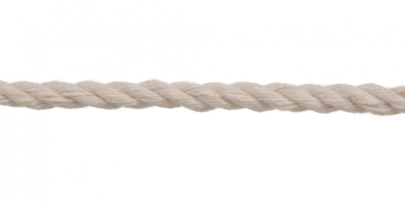SZNUREK BAWEŁNIANY 3PLY KRĘCONY DO MAKRAMY Ø5 mm 100 m NATURALNY
