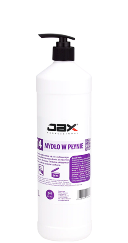 MYDŁO KREMOWE W PŁYNIE Z DOZOWNIKIEM JAX PROFESSIONAL 1L