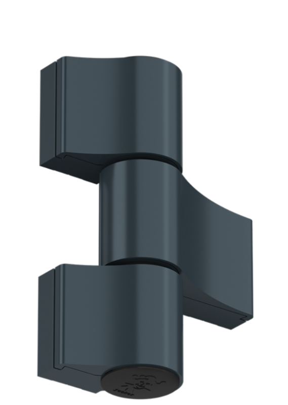 ZAWIAS DRZWIOWY JOCKER DO ALUMINIUM TRZYSKRZYDŁOWY 160 kg 67 mm ANTRACYT