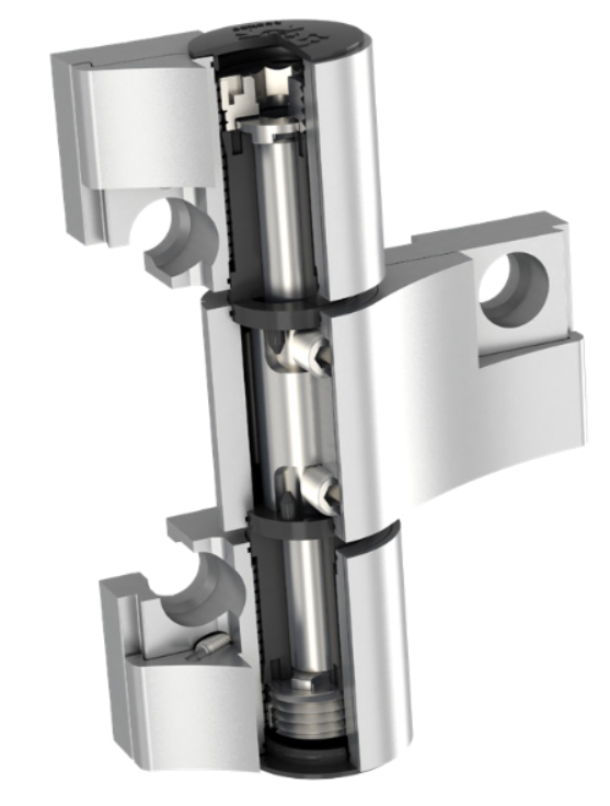 ZAWIAS DRZWIOWY JOCKER DO ALUMINIUM TRZYSKRZYDŁOWY 160 kg 67 mm ANTRACYT