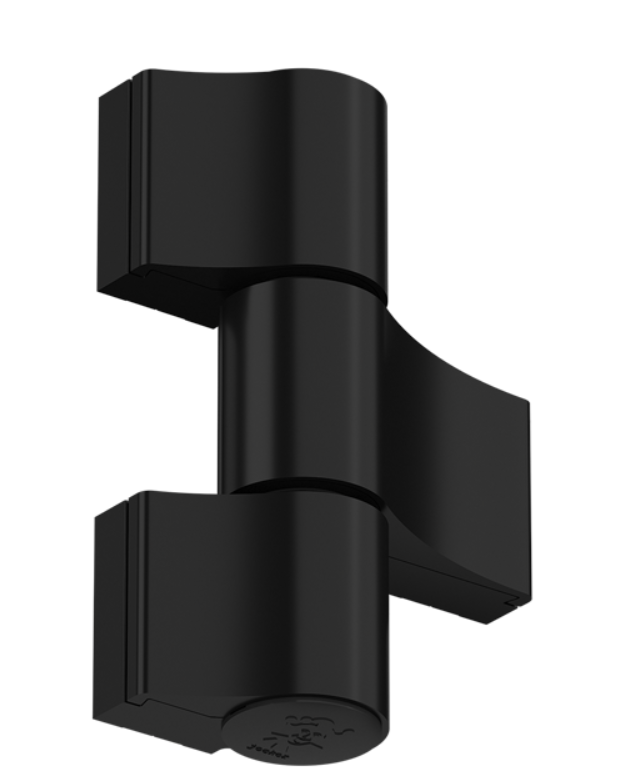 ZAWIAS DRZWIOWY JOCKER DO ALUMINIUM TRZYSKRZYDŁOWY 160 kg 67 mm CZARNY MAT