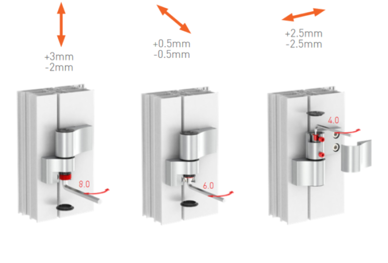 ZAWIAS DRZWIOWY JOCKER DO PCV 120 kg 20.5 mm ZŁOTY DĄB