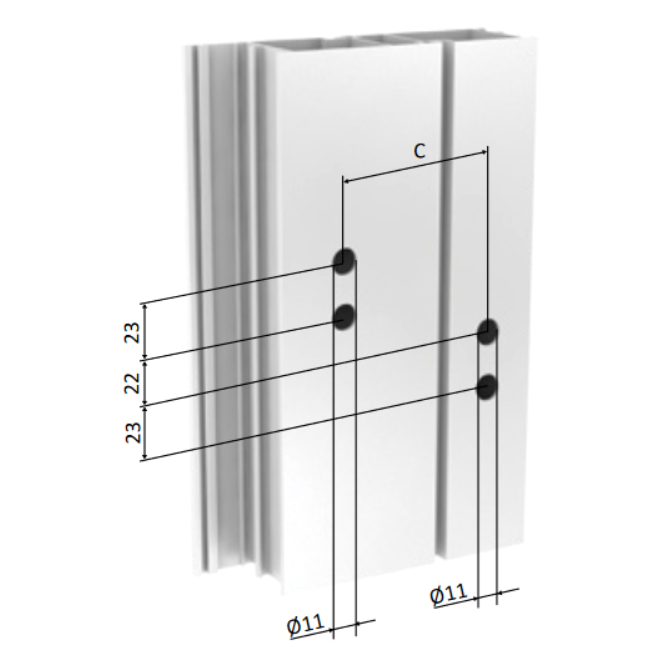 ZAWIAS DRZWIOWY JOCKER DO PCV 120 kg 20.5 mm ZŁOTY DĄB