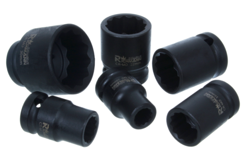 ZESTAW NASADEK UDAROWYCH 1/2" / 12-KĄTNYCH / 10-30 mm / 13 ELEMENTÓW