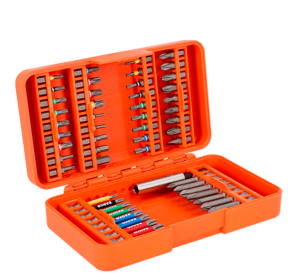 ZESTAW BITÓW 54 ELEMENTY TORX, PH, PZ, HEX, TAMPER/ROBERTSON 1/4