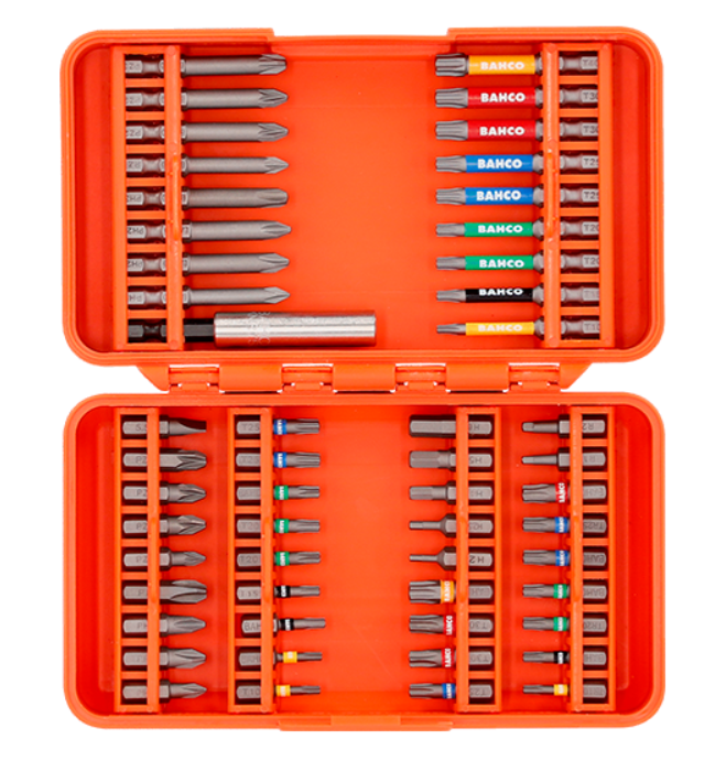 ZESTAW BITÓW 54 ELEMENTY TORX, PH, PZ, HEX, TAMPER/ROBERTSON 1/4