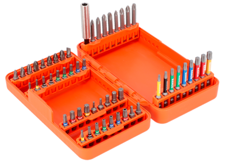 ZESTAW BITÓW 54 ELEMENTY TORX, PH, PZ, HEX, TAMPER/ROBERTSON 1/4