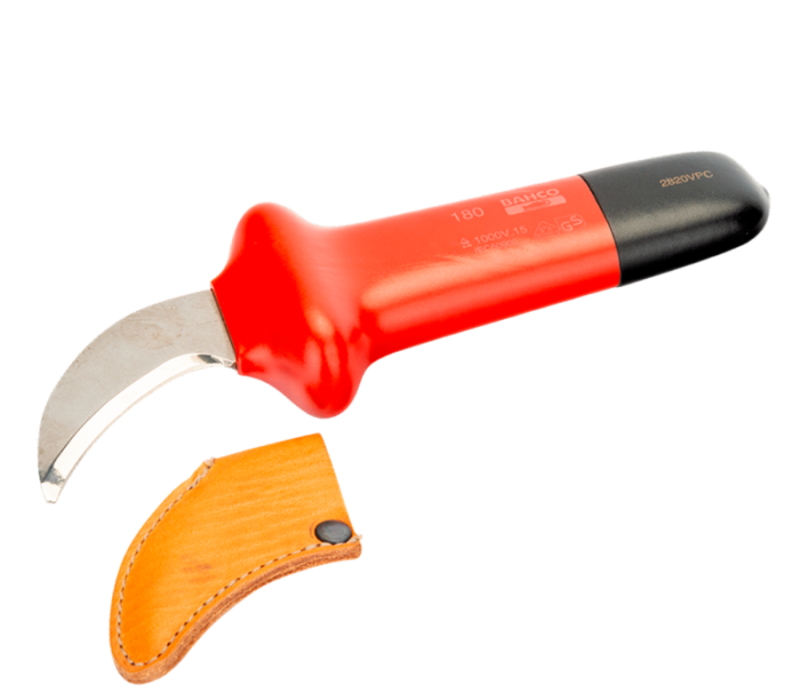 NÓŻ IZOLOWANY ZAKRZYWIONY 1000V / 180 mm