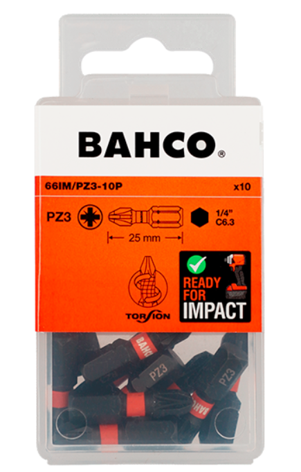 BIT KOŃCÓWKA UDAROWA PZ3 1/4"- 25 mm TORSION 10 szt.