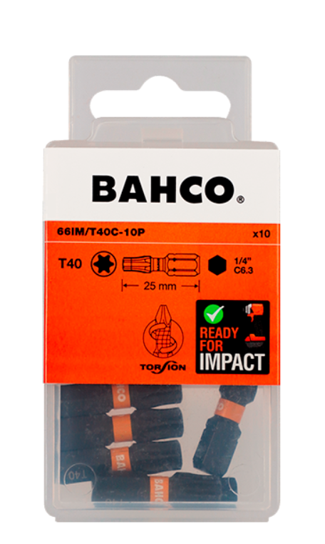 BIT KOŃCÓWKA UDAROWA T40 1/4"- 25 mm TORSION 10 szt.