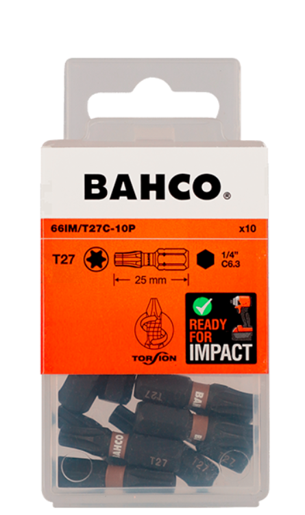 BIT KOŃCÓWKA UDAROWA T27 1/4" -50 mm TORSION 10 szt.