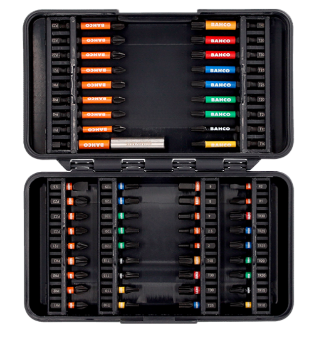 BIT - KOŃCÓWKA UDAROWA ZESTAW 54 ELEMENTÓW TORX, PH, PZ, HEX, TAMPER/ROBERTSON 1/4" 25 + 50 mm