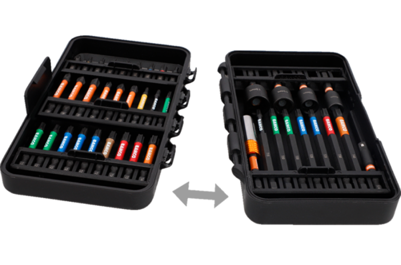 BIT - KOŃCÓWKA UDAROWA ZESTAW 54 ELEMENTÓW TORX, PH, PZ, HEX, TAMPER/ROBERTSON 1/4" 25 + 50 mm