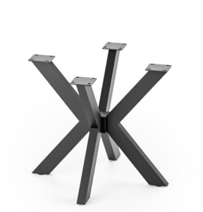 Podstawa stołu metalowa „Pająk” czarna matowa 500x500 mm, wysokość 430 mm