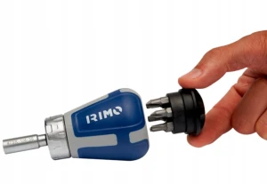 Wkrętak grzechotkowy 1/4" IRIMO + 6 bitów 110 mm