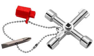 Klucz wielofunkcyjny KNIPEX do szaf sterowniczych (4 profile + 2 końcówki)