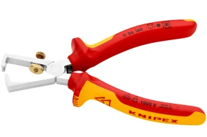 Szczypce do ściągania izolacji 160 mm KNIPEX VDE 1000V uniwersalne, chromowane