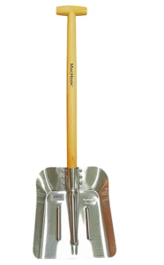 Saperka aluminiowa z trzonkiem drewnianym "T" 60 cm