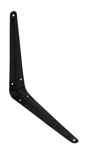 Wspornik stalowy czarny 225x200 mm do półek garażowych MARK