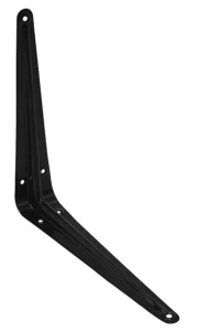Wspornik stalowy czarny 250x200 mm do półek garażowych MARK