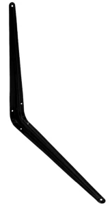 Wspornik stalowy czarny 400x350 mm do półek garażowych MARK
