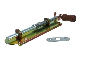 Zasuwa sprężynowa szeroka ocynkowana 200 mm - do bram, furtek i drzwi