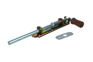 Zasuwa sprężynowa wąska ocynkowana 100 mm - do furtek, drzwiczek, altan